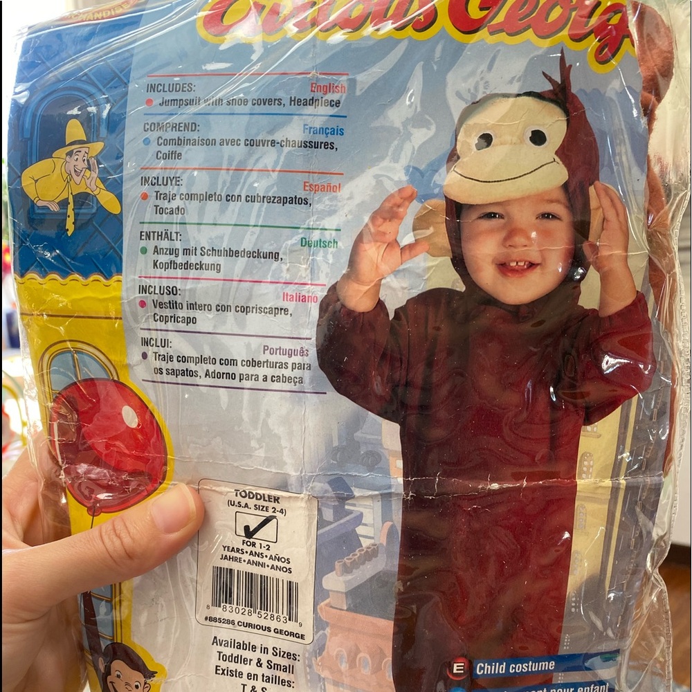 Curious George toddler costume 2T